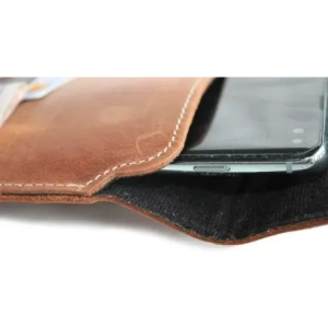 Kup LURESKO VISSA 4XL Lederhülle für den Hals 170x80x9mm (vintage braun mit weißem Faden) - LUR61 - {ean13} - Sklep Home Screen