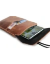 Buy LURESKO VISSA 4XL leather case for neck 170x80x9mm (vintage brown with white thread) - LUR61 - {ean13} - Home Screen Store Europe