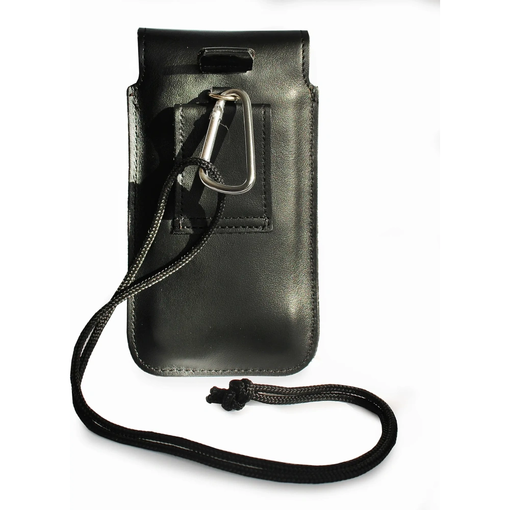 Skórzane etui LURESKO Vissa S na szyję S 144x71x9mm - BLACK