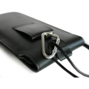 Buy LURESKO Vissa S leather case for neck S 144x71x9mm - BLACK - LUR62 - {ean13} - Home Screen Store Europe