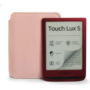Kup Husa LURESKO MASTER S din piele pentru ebook 162x113x9mm (roz neted cu fir roz) - LUR63 - {ean13} - Sklep Home Screen