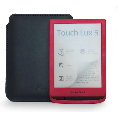 Kup Husa din piele LURESKO MASTER S pentru ebook 162x113x9mm (albastru închis neted) - LUR65 - {ean13} - Sklep Home Screen