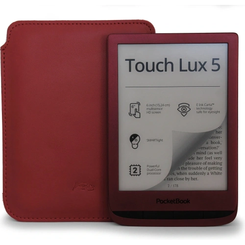 Kup LURESKO MASTER S kožené pouzdro pro ebook 162x113x9mm (červené hladké) - LUR66 - {ean13} - Sklep Home Screen