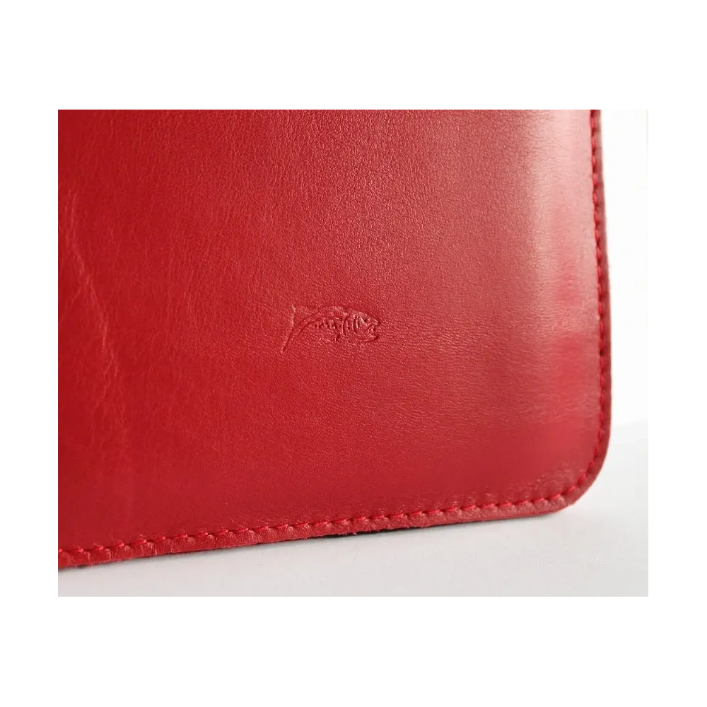 Skórzane etui LURESKO MASTER S na ebook 162x113x9mm (czerwony gładki)