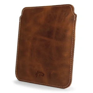 Kup Husa LURESKO MASTER S din piele pentru ebook 162x113x9mm (cafea vintage cu fir alb) - LUR68 - {ean13} - Sklep Home Screen