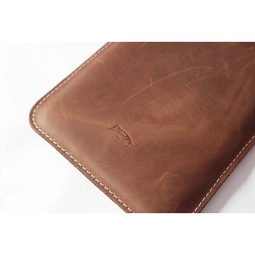 Kup LURESKO MASTER S Ledertasche für E-Book 162x113x9mm (vintage braun mit weißen Nähten) - LUR68 - {ean13} - Sklep Home Screen