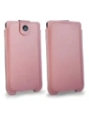Buy LURESKO SOFIJA XXXL leather case universal with a strap (smooth pink with white thread) - LUR71 - {ean13} - Home Screen Store Europe