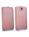 Buy LURESKO SOFIJA XXXL leather case universal with a strap (smooth pink with white thread) - LUR71 - {ean13} - Home Screen Store Europe