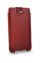 Buy LURESKO SOFIJA XXXL leather case universal with strap closure (red smooth with white thread) - LUR73 - {ean13} - Home Screen Store Europe