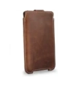 Buy LURESKO SOFIJA XXXL leather case universal with a strap closure (vintage brown with white thread) - LUR75 - {ean13} - Home Screen Store Europe