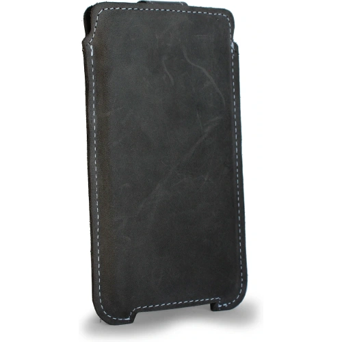Buy LURESKO SOFIJA XXL leather case universal with a strap (gray vintage with white thread) - LUR76 - {ean13} - Home Screen Store Europe