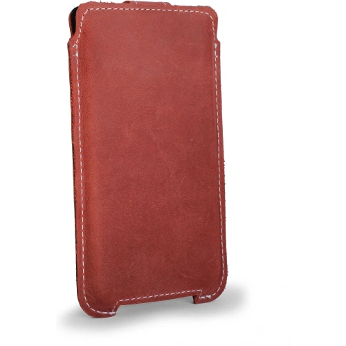 Buy LURESKO SOFIJA XXL leather case universal with strap closure (red vintage white thread) - LUR79 - {ean13} - Home Screen Store Europe