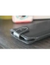Kup LURESKO SOFIJA XXL Ledertasche universal mit Riemenverschluss (schwarz glatt mit weißem Faden) - LUR81 - {ean13} - Sklep Home Screen