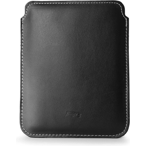 Buy LURESKO MASTER L leather case for ebook 198x139x9mm (black smooth with white thread) (INK) - LUR84 - {ean13} - Home Screen Store Europe