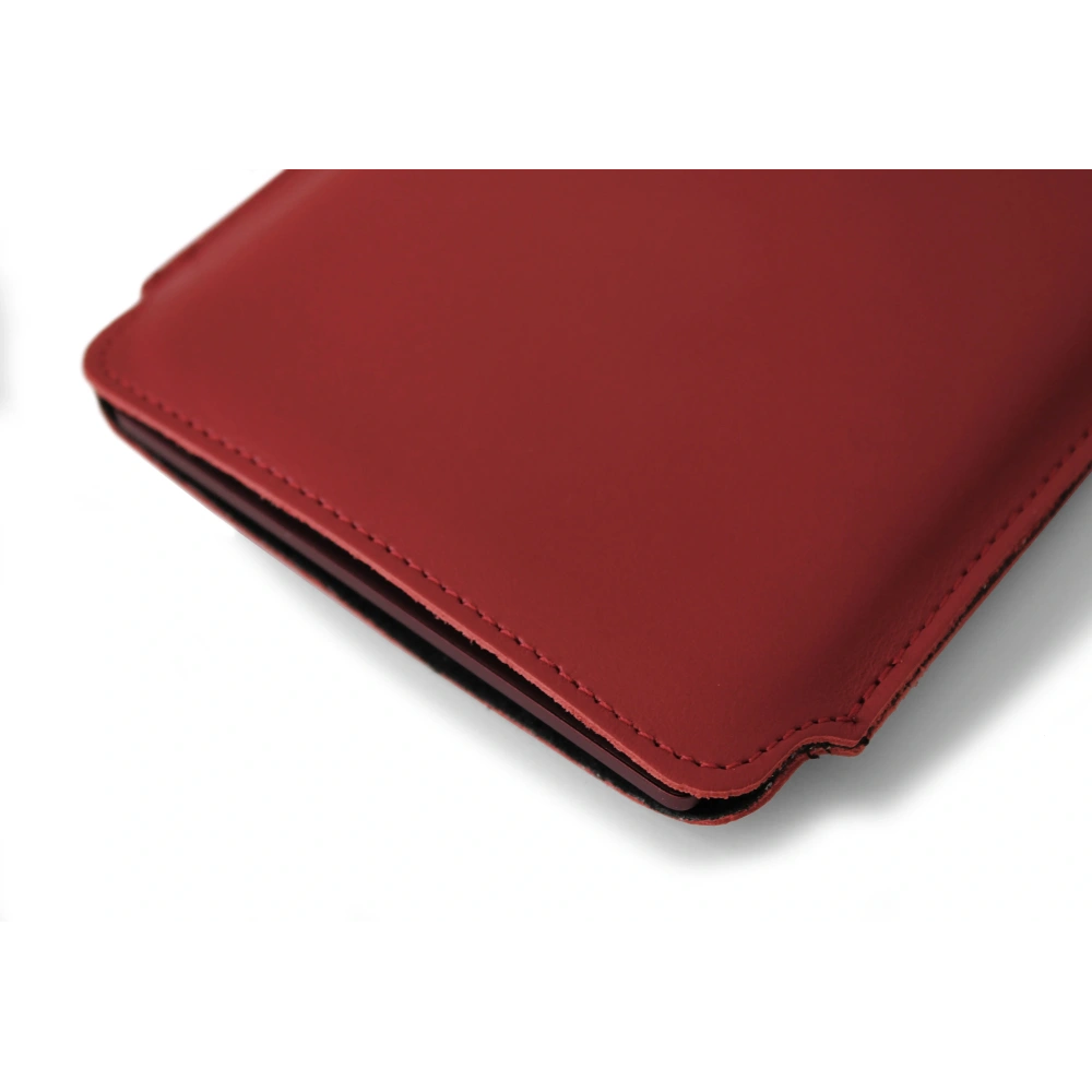 Skórzane etui LURESKO MASTER L na ebook 198x139x9mm (czerwony gładki) (INK)