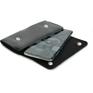 Kup LURESKO SUNNE XL Lederholster für Gürtel 165x82x12 (flacher Magnet) (schwarz glattes Leder mit schwarzem Faden) - LUR96 - {ean13} - Sklep Home Screen