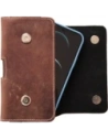Kup LURESKO SUNNE XL Lederholster für Gürtel 165x82x12 (flacher Magnet) (vintage Braun mit weißem Faden) - LUR97 - {ean13} - Sklep Home Screen