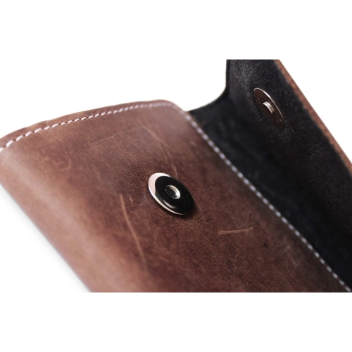 Kup LURESKO SUNNE XL Lederholster für Gürtel 165x82x12 (flacher Magnet) (vintage Braun mit weißem Faden) - LUR97 - {ean13} - Sklep Home Screen