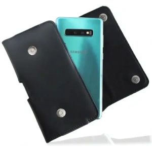 Kup LURESKO SUNNE XXL kožené pouzdro na opasek 170x85x12 (plochý magnet) (černé hladké s černou nití) - LUR98 - {ean13} - Sklep Home Screen