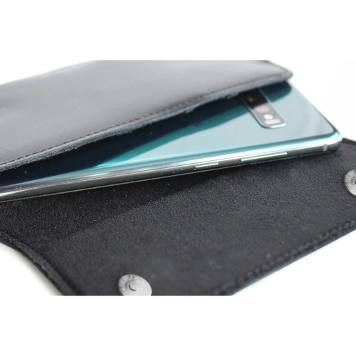 Kup LURESKO SUNNE XXL Lederholster für Gürtel 170x85x12 (flacher Magnet) (schwarz glattes Material mit schwarzem Faden) - LUR98 - {ean13} - Sklep Home Screen