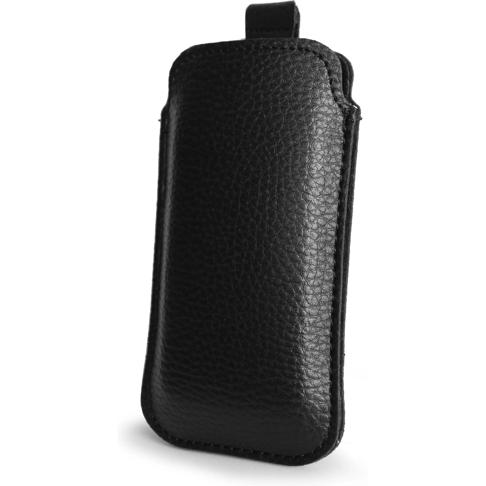 Skórzane etui wsuwane LURESKO SLEEVE XS na małe telefony / telefony klawiszowe 119mm x 53mm (czarny)