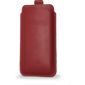 Buy LURESKO NEW LILLA XXXL leather slip case for phone 6.5' - 6.9' (smooth red with white thread) - LUR102 - {ean13} - Home Screen Store Europe