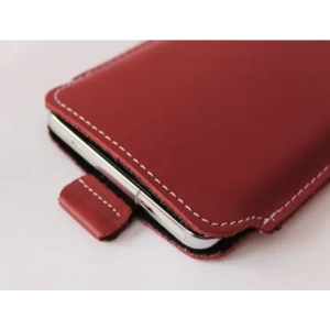 Buy LURESKO NEW LILLA XXXL leather slip case for phone 6.5' - 6.9' (smooth red with white thread) - LUR102 - {ean13} - Home Screen Store Europe