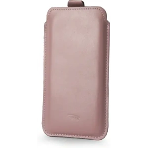 Buy LURESKO NEW LILLA XXXL leather slipcase for phone 6.5' - 6.9' (smooth pink with white thread) - LUR103 - {ean13} - Home Screen Store Europe