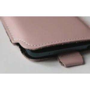 Buy LURESKO NEW LILLA XXXL leather slipcase for phone 6.5' - 6.9' (smooth pink with white thread) - LUR103 - {ean13} - Home Screen Store Europe
