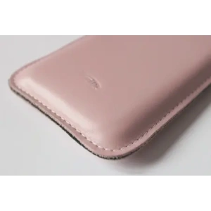 Buy LURESKO NEW LILLA XXXL leather slipcase for phone 6.5' - 6.9' (smooth pink with white thread) - LUR103 - {ean13} - Home Screen Store Europe