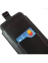 Kup LURESKO NEUE ASTER XXXL universelle Lederhülle mit Schlaufe für ein Band für Handys 6,5' - 6,9' (schwarz glatt mit weißen Nähten) - LUR104 - {ean13} - Sklep Home Screen