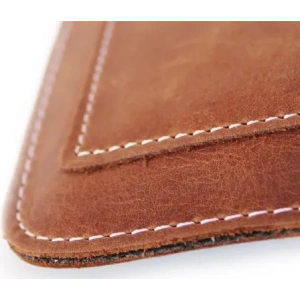 Buy LURESKO NEW ASTER XXXL universal leather case with a loop for a lanyard for phone sizes 6.5' - 6.9' (vintage brown with white thread) - LUR105 - {ean13} - Home Screen Store Europe