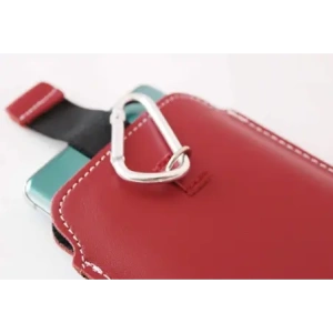 Buy LURESKO NEW ASTER XXXL universal leather case with a loop for a strap for phone sizes 6.5' - 6.9' (red with white thread) - LUR106 - {ean13} - Home Screen Store Europe