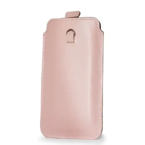 Buy LURESKO NEW ASTER XXXL universal leather case with a loop for a strap for phones 6.5' - 6.9' (pink with white thread) - LUR107 - {ean13} - Home Screen Store Europe