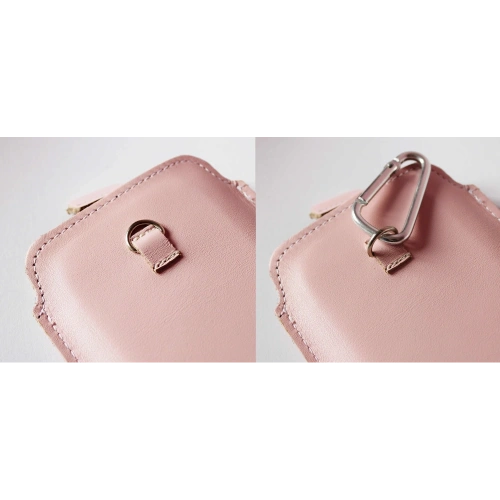 Buy LURESKO NEW ASTER XXXL universal leather case with a loop for a strap for phones 6.5' - 6.9' (pink with white thread) - LUR107 - {ean13} - Home Screen Store Europe