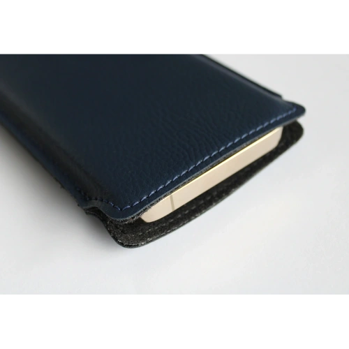 Buy LURESKO LILNER XXL leather slipcase for phone ECO (blue) - LUR112 - {ean13} - Home Screen Store Europe