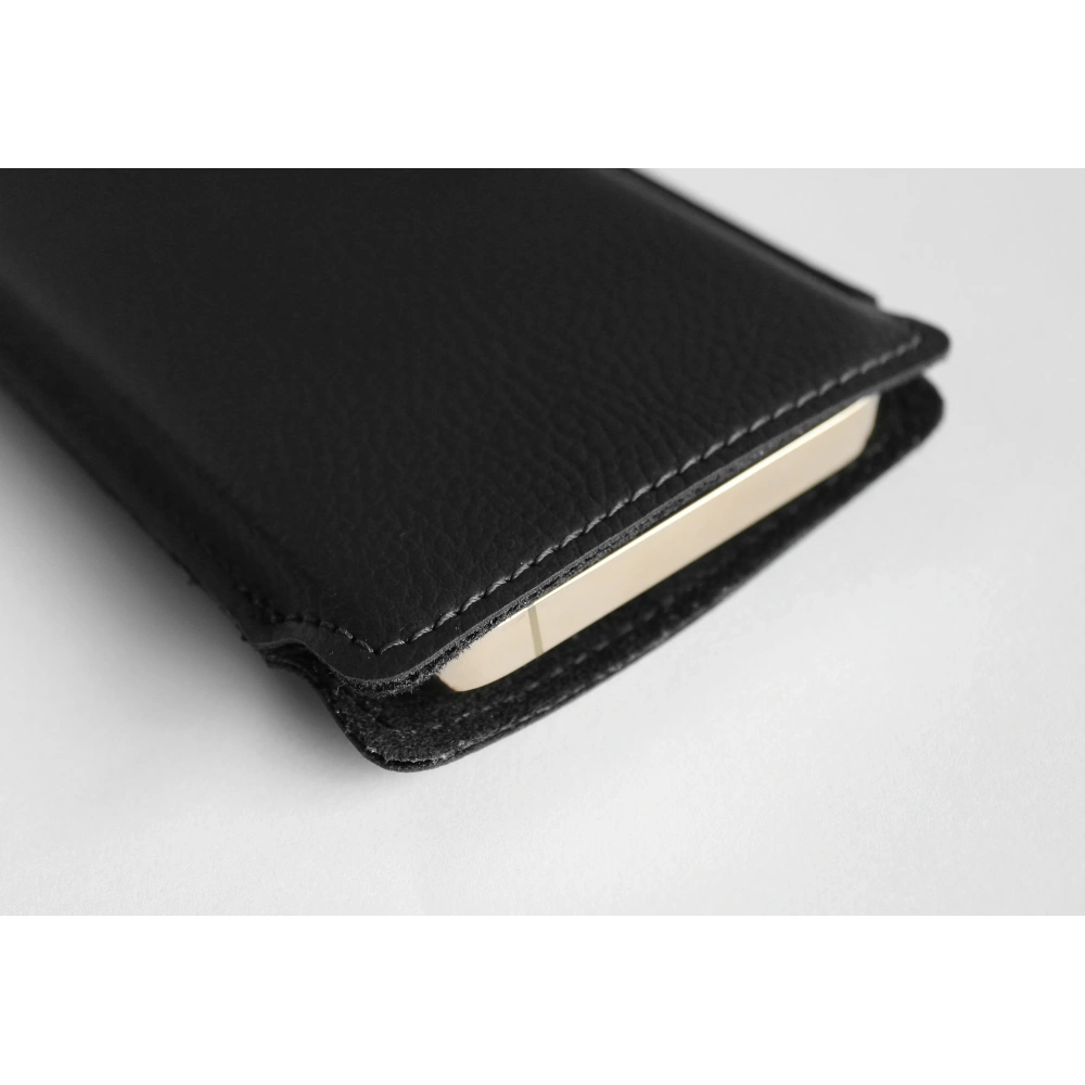 Skórzana wsuwka LURESKO LILNER XXL na telefon ECO (czarny)