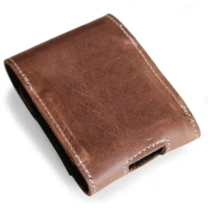 Buy LURESKO FLIP SLEEVE M leather protective case for Samsung Galaxy Z Flip 3/4/5/6 Motorola Razr 50 / 40 Ultra Huawei Pocket (vintage brown with white thread) - LUR115 - {ean13} - Home Screen Store Europe