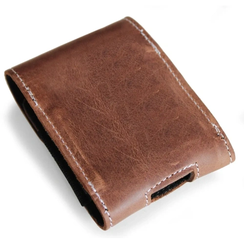 Buy LURESKO FLIP SLEEVE M leather protective case for Samsung Galaxy Z Flip 3/4/5/6 Motorola Razr 50 / 40 Ultra Huawei Pocket (vintage brown with white thread) - LUR115 - {ean13} - Home Screen Store Europe