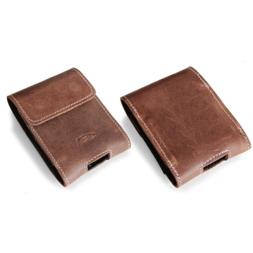 Kup LURESKO FLIP SLEEVE M Leder-Schutzhülle für Samsung Galaxy Z Flip 3/4/5/6 Motorola Razr 50 / 40 Ultra Huawei Pocket (vintage braun mit weißem Faden) - LUR115 - {ean13} - Sklep Home Screen