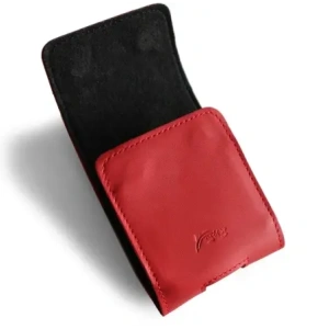 Buy LURESKO FLIP SLEEVE M leather protective case for Samsung Galaxy Z Flip 3/4/5/6 Motorola Razr 50 / 40 Ultra Huawei Pocket (red smooth red thread) - LUR116 - {ean13} - Home Screen Store Europe