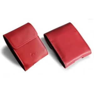 Buy LURESKO FLIP SLEEVE M leather protective case for Samsung Galaxy Z Flip 3/4/5/6 Motorola Razr 50 / 40 Ultra Huawei Pocket (red smooth red thread) - LUR116 - {ean13} - Home Screen Store Europe