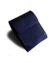 LURESKO HECTOR FLIP M leather neck case / belt case / loop case for Flip models (smooth navy blue with navy thread)