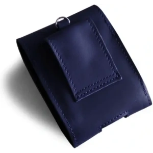 Buy LURESKO HECTOR FLIP M leather neck case / belt case / loop case for Flip models (smooth navy blue with navy thread) - LUR117 - {ean13} - Home Screen Store Europe