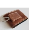 Buy LURESKO HECTOR FLIP M leather neck/pocket/belt loop case for Flip models (vintage brown with white thread) - LUR118 - {ean13} - Home Screen Store Europe