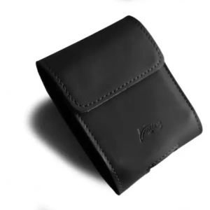 Buy LURESKO HECTOR FLIP M leather neck / belt / loop case for Flip models (black smooth with black thread) - LUR119 - {ean13} - Home Screen Store Europe