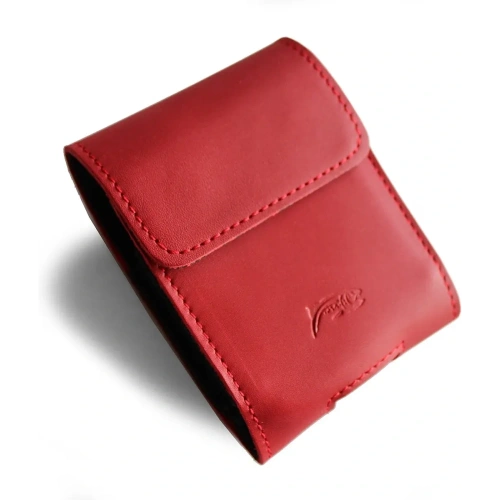 Buy LURESKO HECTOR FLIP M leather neck/pouch/belt loop case for Flip models (red smooth with red thread) - LUR120 - {ean13} - Home Screen Store Europe