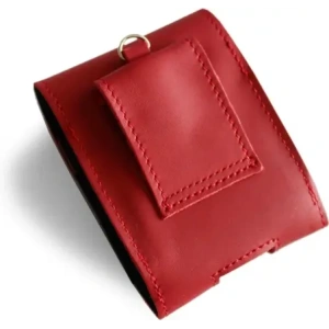 Buy LURESKO HECTOR FLIP M leather neck/pouch/belt loop case for Flip models (red smooth with red thread) - LUR120 - {ean13} - Home Screen Store Europe