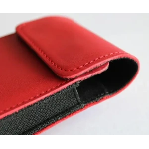 Buy LURESKO HECTOR FLIP M leather neck/pouch/belt loop case for Flip models (red smooth with red thread) - LUR120 - {ean13} - Home Screen Store Europe