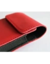 Buy LURESKO HECTOR FLIP M leather neck/pouch/belt loop case for Flip models (red smooth with red thread) - LUR120 - {ean13} - Home Screen Store Europe